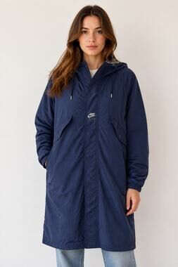 Nike Air Lightweight Hooded Jacket, Navy/Gray, Men’s XL / Women’s XXL (2X).
